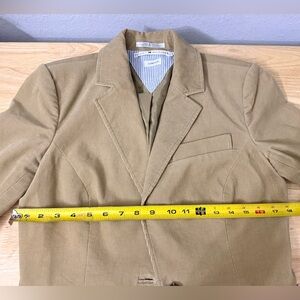 Tommy Hilfiger Corduroy Sand One Button Blazer